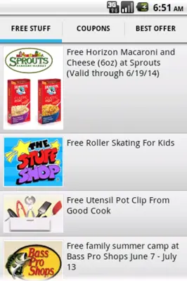 Free Stuff And Coupons android App screenshot 2